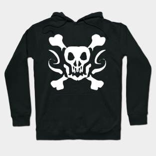 Cursed White head Skull Hoodie